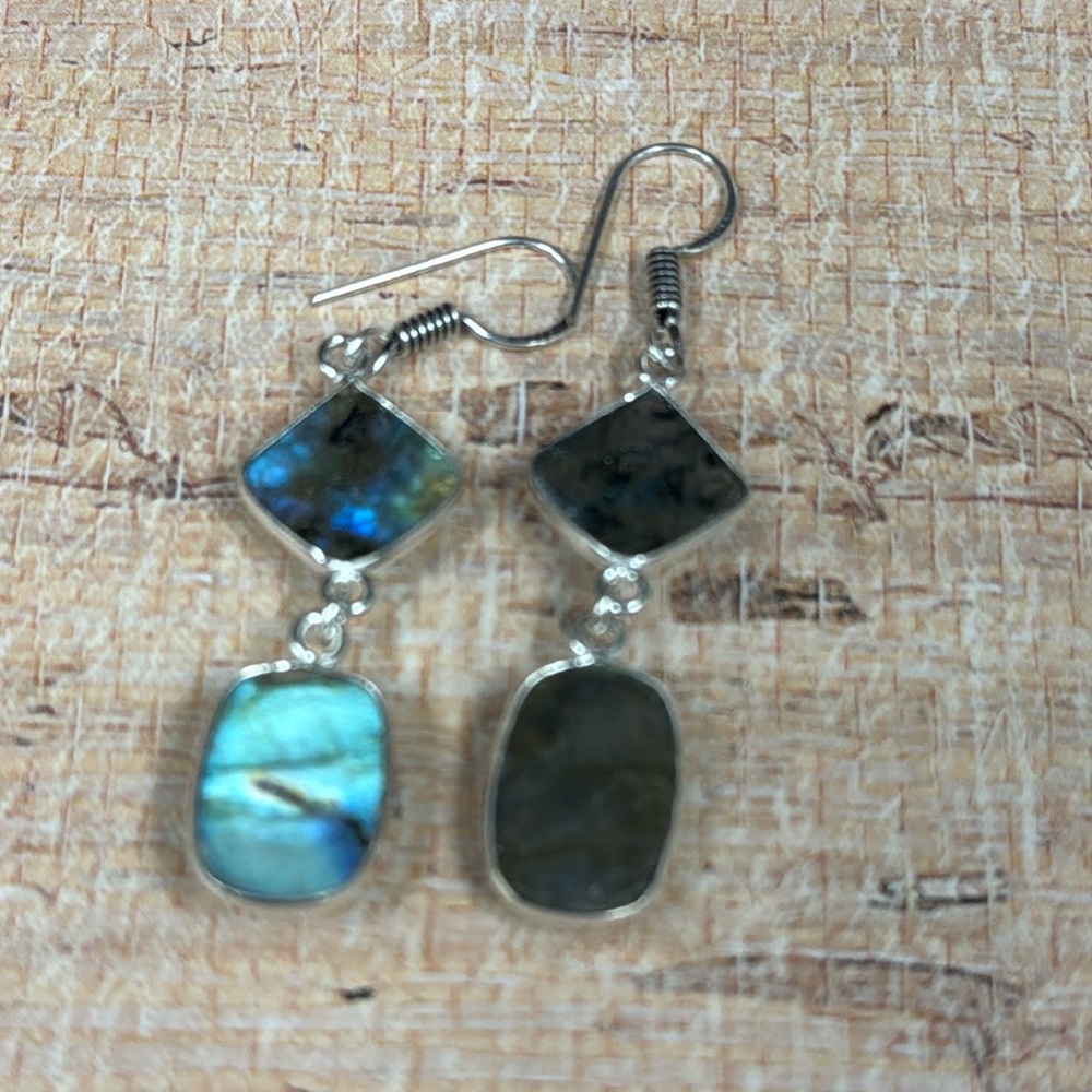 Faceted Labradorite Earrings - image 4